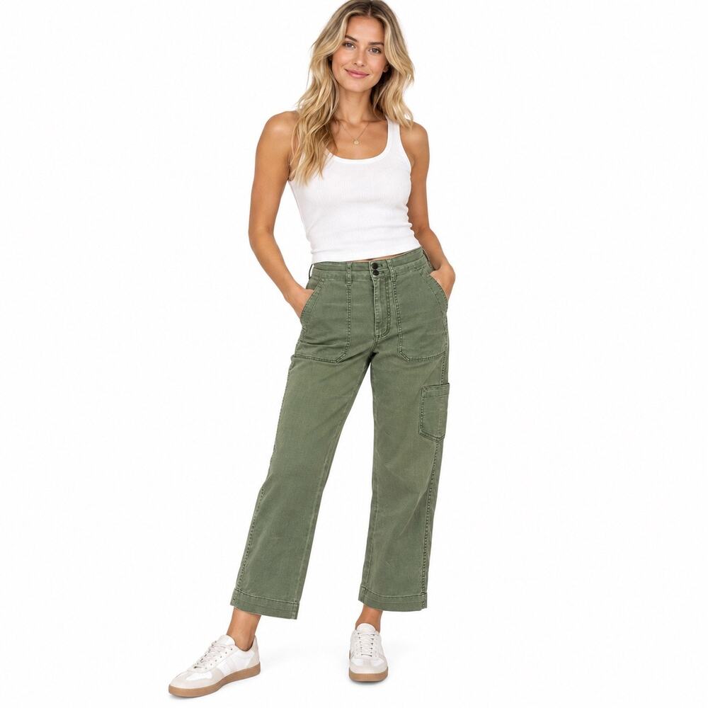 Madewell Army Green  Cargo Pants for Women Size 25.